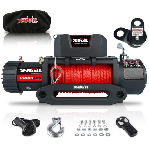 Лебедка электрическая 3в1 12в X-Bull 10000 для эвакуатора
