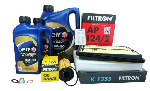 3xФильтр + масло 5W30 Nissan Qashqai 1.6 dCi 2013-