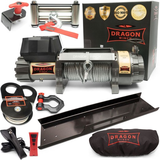 4.1T DRAGON WINCH 12V ЕЛЕКТРОМОБІЛЬНА КАБЕЛЬНА ЛЕБІДКА 9000 фунтів