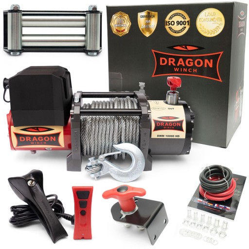 4.5T DRAGON WINCH 12V ELECTRIC CABLE WINCH для легкових евакуаторів