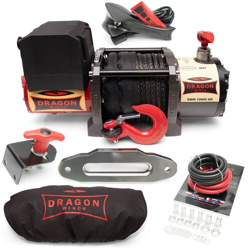 4.5T DRAGON WINCH 12V ЕЛЕКТРИЧНА СИНТЕТИЧНА АВТОМОБІЛЬНА ЛЕБІДКА
