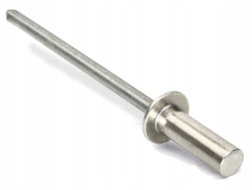 4,8x16 ПЛОТНЫЕ АЛЮМИНИЕВЫЕ ГЛУХИЕ ЗАКЛЕПКИ 500 шт. алюминиевые заклепки