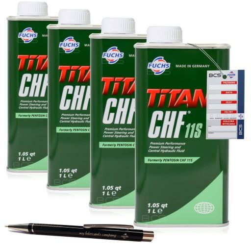 4 ЛІТРИ FUCHS TITAN PENTOSIN CHF 11S POWER POWER FLUID 4 Л