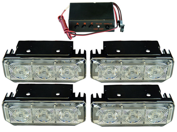 3 11 - 4 светодиодные лампы комплект строб петух мигает 12V 24V