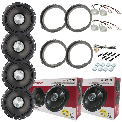 4 ПОТУЖНИХ ДИНАМИКІВ PIONEER для FORD FOCUS MK3 MONDEO MK4 MK5 КОМПЛЕКТ передні задні