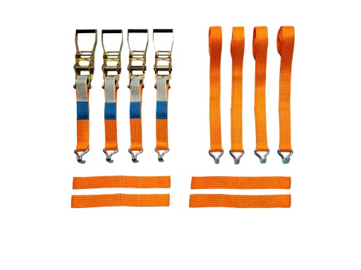 4 транспортувальні ремені 2POINTS Помаранчевий ремінь 4c2