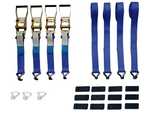 4 Ремені для евакуатора Kostka Blue 4b1