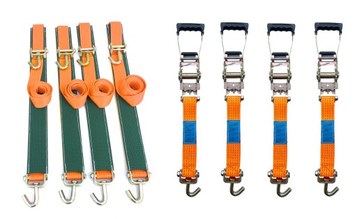 4 ремені з поворотними гачками Grass 5T, гумова ручка 1a