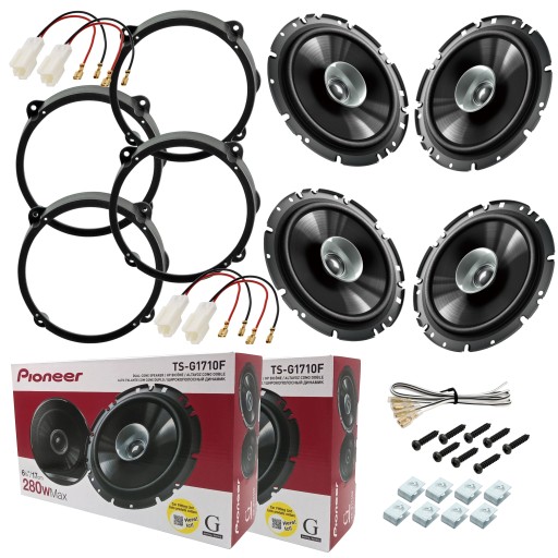 4 динаміка PIONEER для ALFA ROMEO 147 159 передні + задні проставки