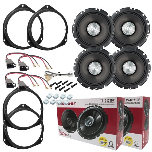 4 автомобільні колонки PIONEER для Alfa Giulia Giulietta Mito ПЕРЕДНЯ + ЗАДНЯ