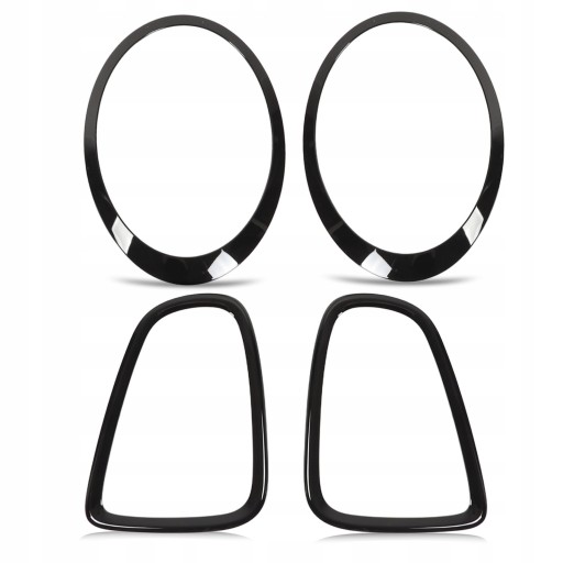 1616220025311 - 4 шт. чорний глянсовий задній ліхтар