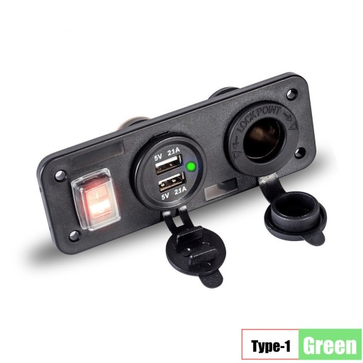 4 в 1 светодиодная цифровая розетка прикуривателя 12 В для зарядки