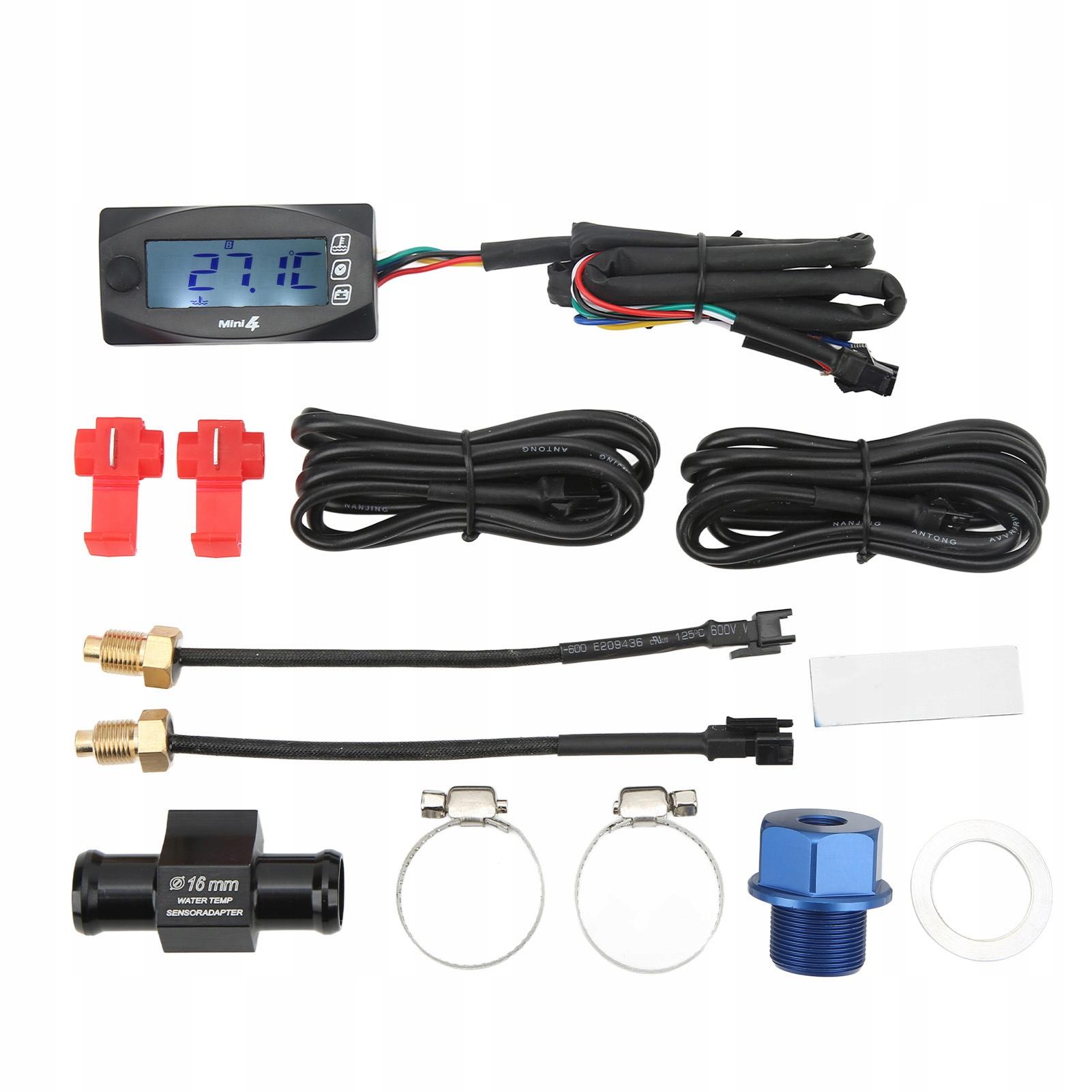 4 в 1 мотоцикл измеритель температуры напряжения время