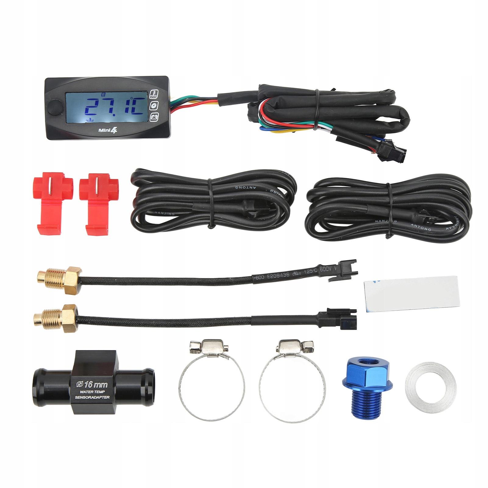 4 в 1 мотоцикл измеритель температуры напряжения время