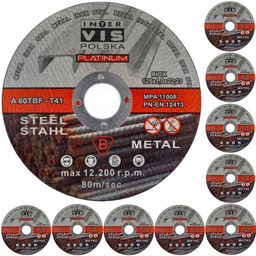 400 ДИСКОВ ДЛЯ РЕЗКИ МЕТАЛЛА НЕРЖАВЕЮЩАЯ СТАЛЬ 125 ММ x 1,0 ММ