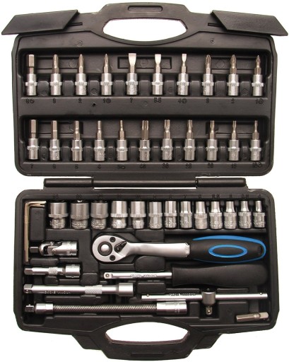 46 шт. КЛЮЧІ БІТИ ГНІЗДИ TORX НАБІР ТРАЩІТОК