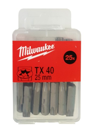 4932399600-бит стандартный для винтов Torx, TX40 x 25 мм (25 шт.)