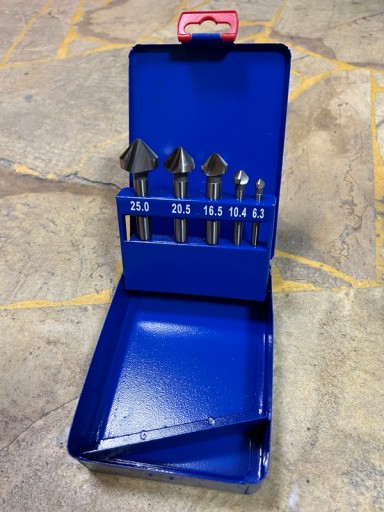 4CUT Набор зенкеров HSS-Co, кобальт 6,3-25, 5 шт.