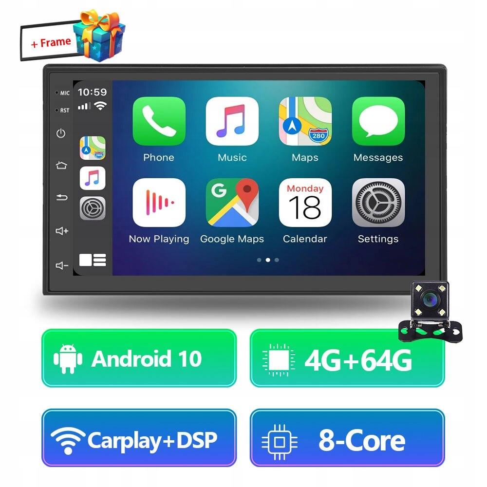 4G 64G с 4 стилями LED AMPrime 2 Din радио автомобиль