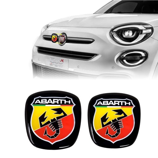 4R Quattroerre.it Abarth 3D Logo Shield Sticker