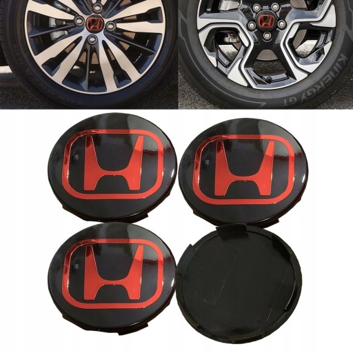 4PCS крышка крышки Крышки крышки Honda 68mm