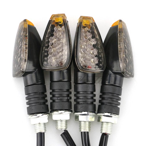 2x915290 - 4шт мотоцикл поворотники чорний дим LED