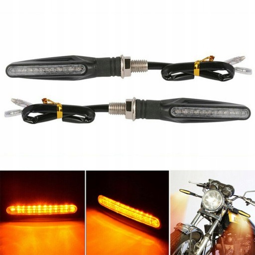 10053067 - 4шт мотоцикл димчасті світлодіодні покажчики повороту