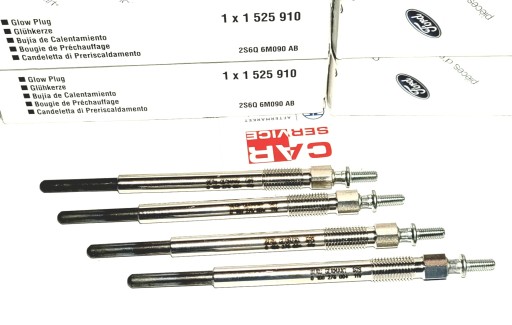 4x 1525910 свічка розжарювання 1 525 910 ford 1.4 1.6 tdci