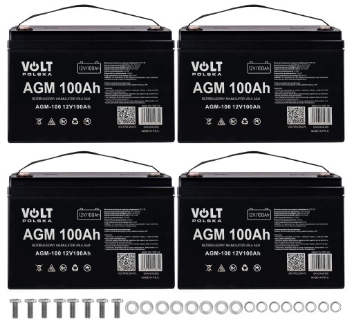 4X АККУМУЛЯТОР AGM 12 В 100 Ач ИБП LODŹ КАМЕРА СЮЖЕТ СОЛНЕЧНАЯ VRLA ИНВЕРТОР