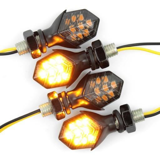 2x915290 - 4X ПОВОРОТНИКИ МИНИ БЛОХА ОМОЛОГАЦИЯ ДЫМЧАТЫЙ