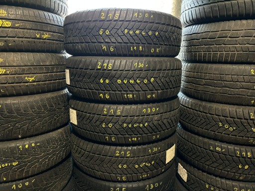 4X ЗИМОВІ ШИНИ 215/60R16 95H DUNLOP WINTER SPORT 5 5.6MM 2018R РЕМОНТ ЦІЛИЙ!