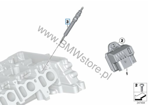 4x BMW F20 F30 F30 B47 N47 12230053522 CANDLE