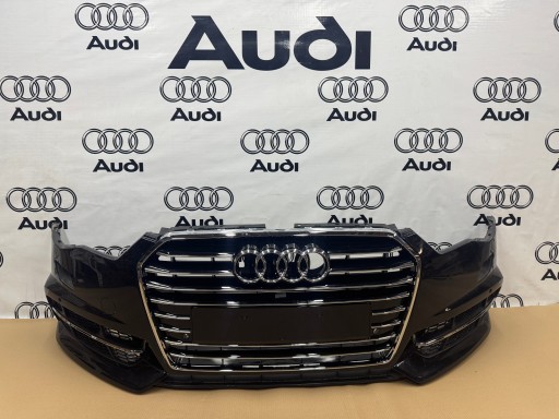 Audi a6 c7 4g lift 2015-2018 передний бампер s-line 6x pdc разбрызгиватели оригинал.