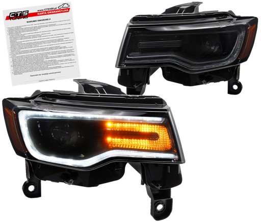 CH42 - Jeep grand cherokee wk2 13-21 фары передние full led drls