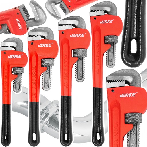 4x ГАЙКОВИЙ КЛЮЧ STILLSON ДЛЯ ЗНЯТТЯ ГІДРАВЛІЧНИХ ТРУБ НАБІР ГАЙКОВИХ КЛЮЧІВ ЖАБА