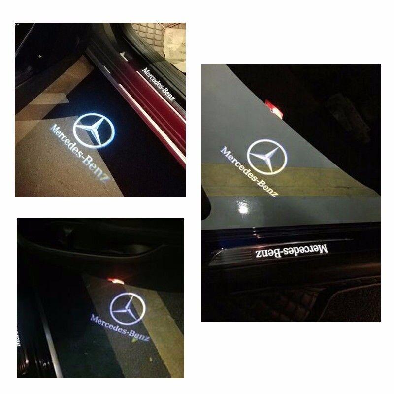 4X логотип Mercedes Benz CREE светодиодный проектор двери SWI