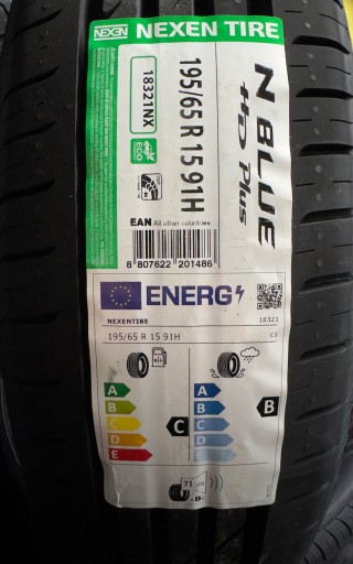 4x ЛЕТНЯЯ ШИНА NEXEN 195/65 R15 91H 2024 НОВАЯ