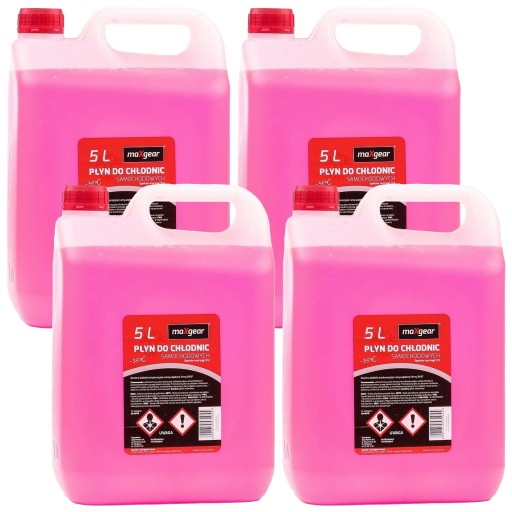 4x G12 РАДИАТОРНАЯ ЖИДКОСТЬ 5 Л КРАСНАЯ