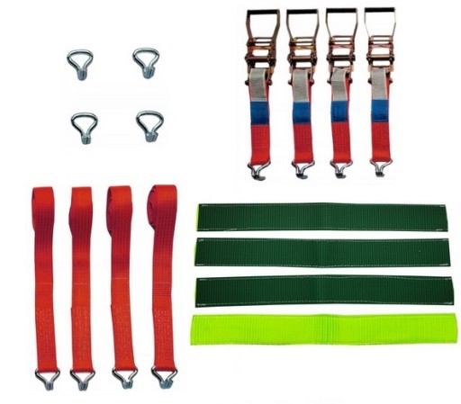 4x транспортний ремінь із травою 75 см, обмотаний навколо колеса, евакуатор Lohr Blyss ol3