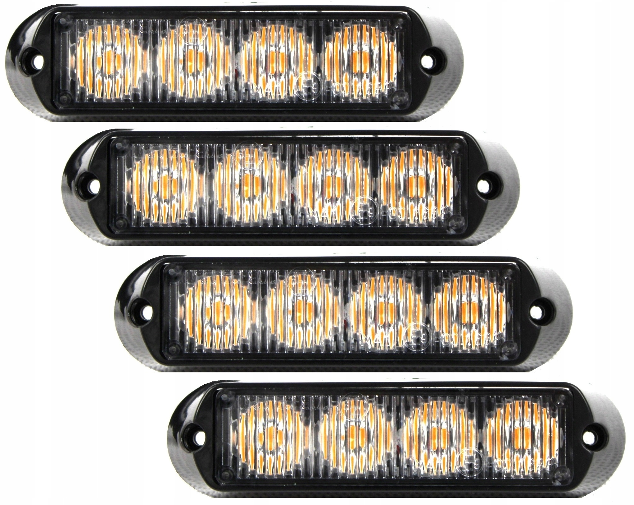 ZM.204 - 4X 4 LED STROBE LIGHT 12 / 24V CE