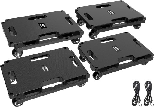 4X передвижная тележка для мебели с колесами грузоподъемность 150 кг 4 колеса 2 ссылки