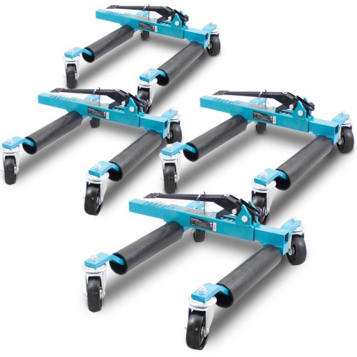 4-х колесная маневровая тележка с подъемником 560 кг.