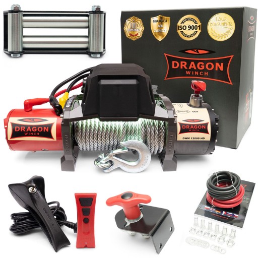 5.5T DRAGON WINCH 24V ELECTRIC CABLE WINCH для легкових евакуаторів