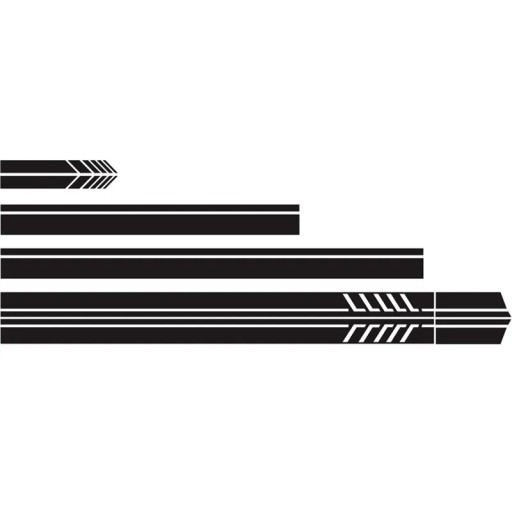 5/6 шт автомобильная крыша капот полосы изображения наклейки кузов wi