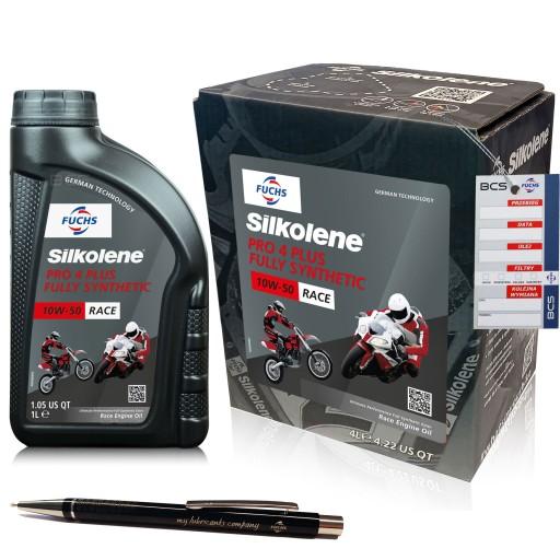 5 ЛІТРІВ FUCHS SILKOLENE PRO 4 PLUS 10W50 МОТОРНА МАСТИЛА ДЛЯ ГОНОЧНИХ МОТОЦИКЛІВ