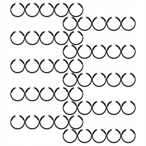 1618220348211 - 50 шт. Товсте залізне защелкивающееся кільце