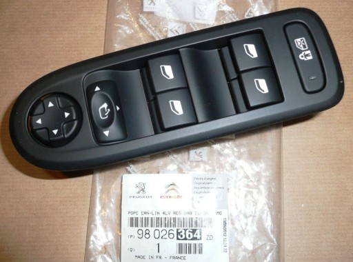 508 I 2015 ПОДЪЕМНАЯ ОКОННАЯ ПАНЕЛЬ ЛЕВАЯ ПЕРЕДНЯЯ 98026364ZD