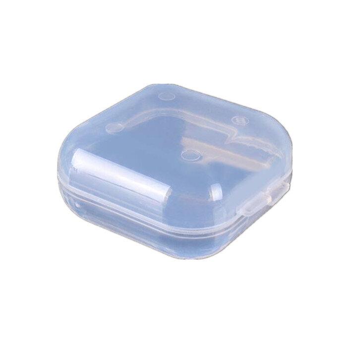 50pcs Clear White Plastic Mini Box Case для