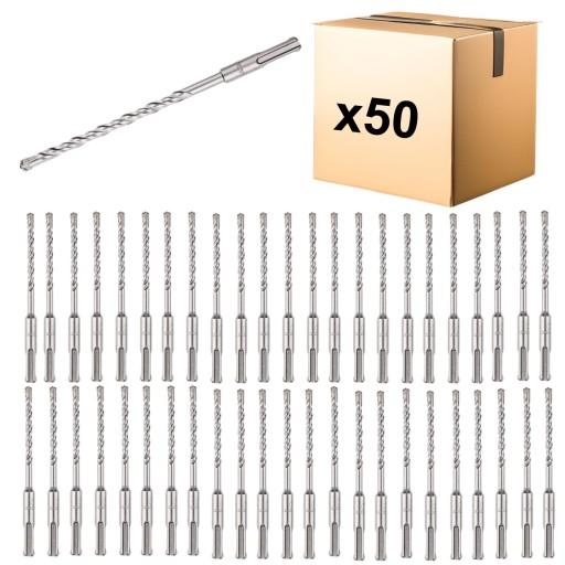 50x SDS PLUS СВЕРДЛО ПО БЕТОНУ 10 x 210 мм Quatro