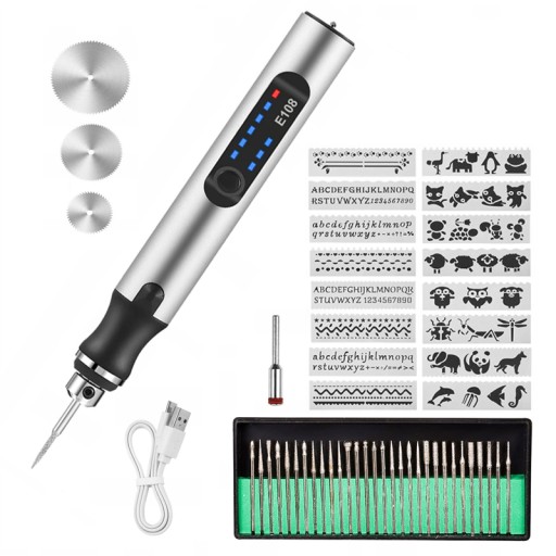 52 шт. Професійна електрична ручка для гравіювання, заряджається через USB